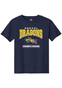 Youth Drexel Dragons Navy Blue Summit Sportswear Womens Rowing Short Sleeve T-Shirt