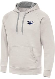 Antigua Nevada Wolf Pack Mens White Victory Long Sleeve Hoodie