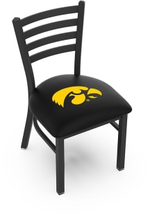 Black Iowa Hawkeyes Stationary Black Wrinkle Finish Pub Stool