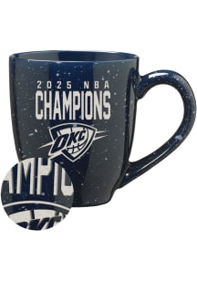 Oklahoma City Thunder 2025 NBA Finals Champions 16oz Speckle Ceramic Mug - Navy Blue