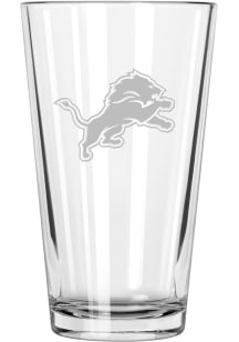 Detroit Lions Etched Pint Glass