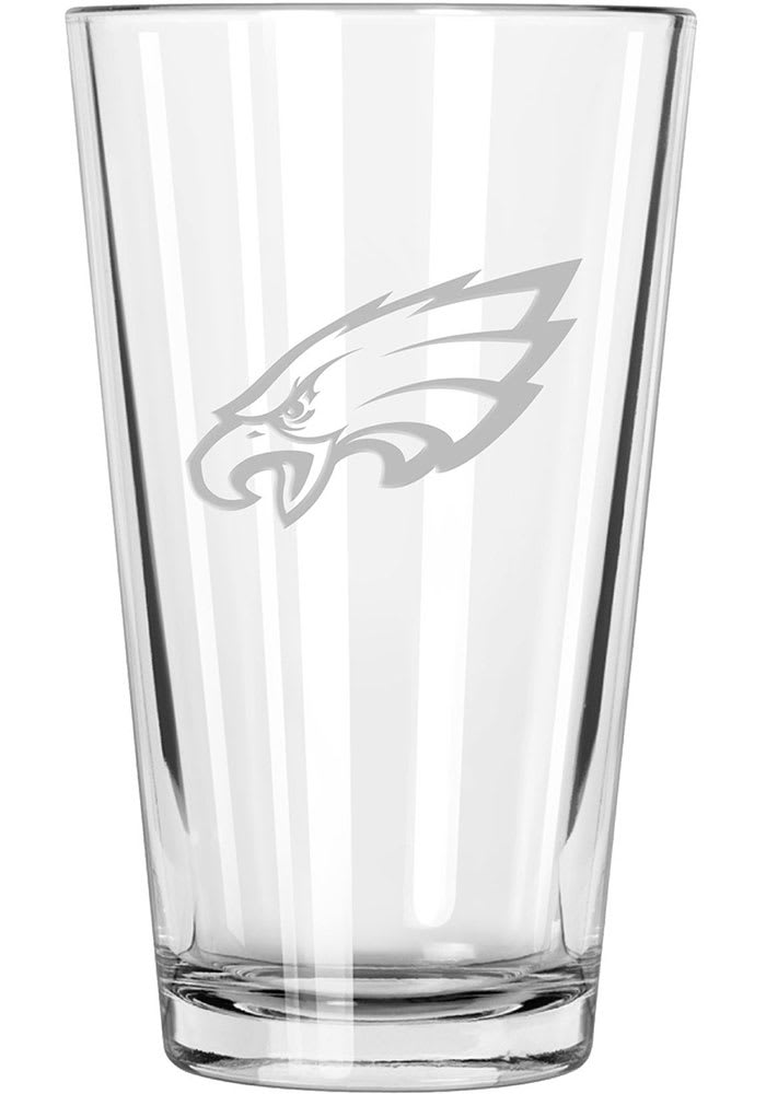 Philadelphia Eagles Etched Pint Glass - GREEN