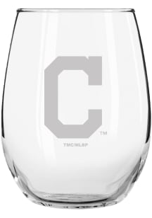 Cleveland Guardians 15oz Etched Stemless Wine Glass