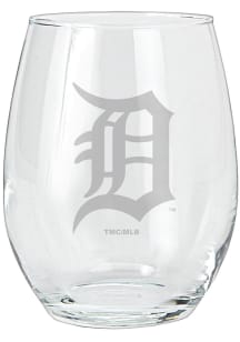 Detroit Tigers 15oz Etched Stemless Wine Glass
