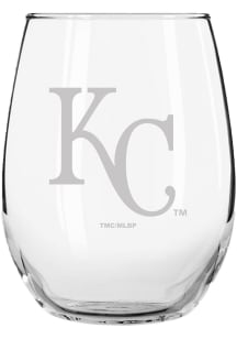 Kansas City Royals 15oz Etched Stemless Wine Glass