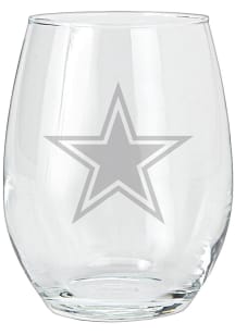 Dallas Cowboys 15oz Etched Stemless Wine Glass