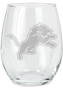 Detroit Lions 15oz Etched Stemless Wine Glass