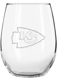 Kansas City Chiefs 15oz Etched Stemless Wine Glass