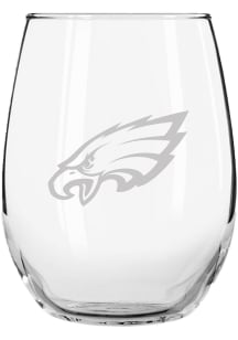 Philadelphia Eagles 15oz Etched Stemless Wine Glass