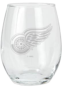 Detroit Red Wings 15oz Etched Stemless Wine Glass