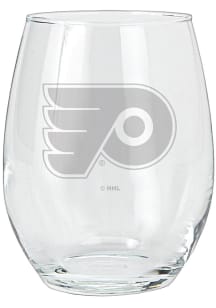 Philadelphia Flyers 15oz Etched Stemless Wine Glass