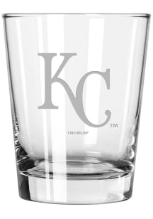 Kansas City Royals 15oz Etched Rock Glass