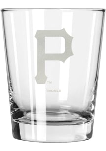 Pittsburgh Pirates 15oz Etched Rock Glass