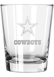 Dallas Cowboys 15oz Etched Rock Glass