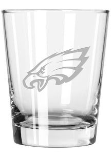Philadelphia Eagles 15oz Etched Rock Glass