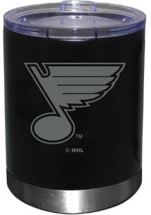 St Louis Blues 12 OZ Etched Stainless Steel Tumbler - Black