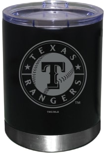 Texas Rangers 12 OZ Etched Stainless Steel Tumbler - Black