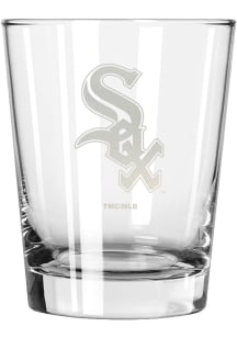 Chicago White Sox 15oz Etched Rock Glass