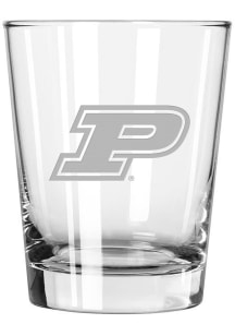 Purdue Boilermakers 15oz Etched Rock Glass