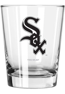Chicago White Sox 15oz Full Color Logo Rock Glass