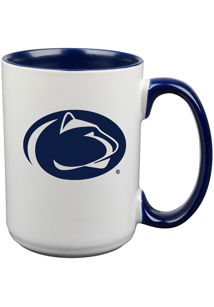 NCAA Penn State Nittany Lions Adult Set of 2 - 15 oz Stemless Wine Glass Deep Etched Engraved, One size, Clear