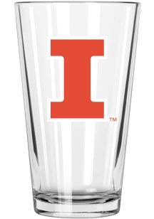 Illinois Fighting Illini 17oz Color Logo Mixing Pint Glass