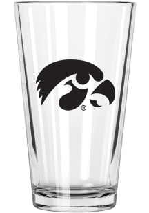 White Iowa Hawkeyes 17oz Color Logo Mixing Pint Glass
