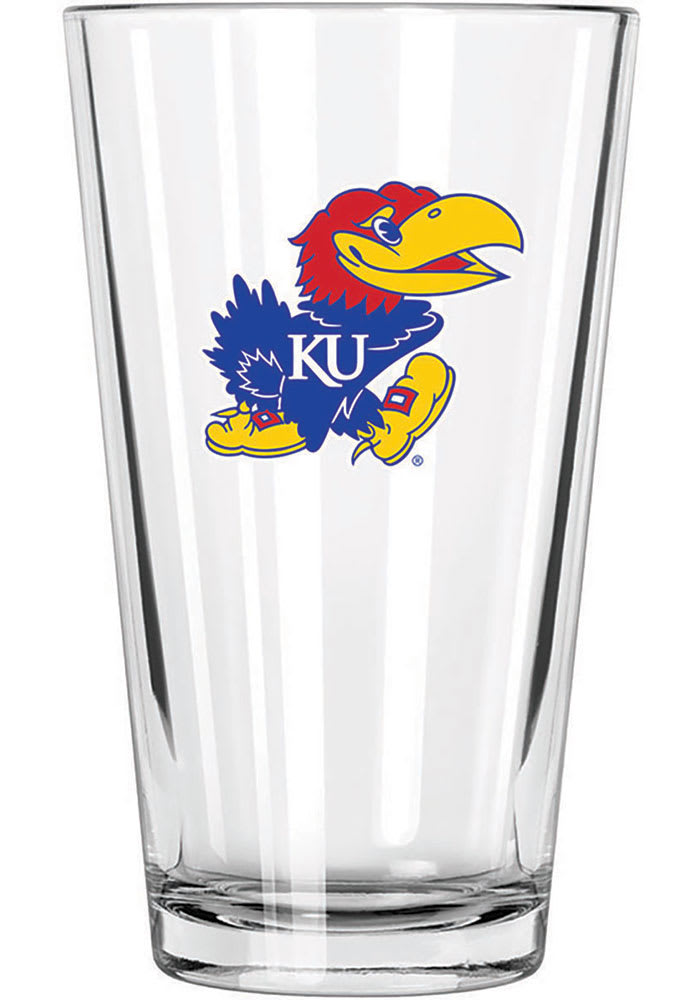Kansas Jayhawks 17oz Color Logo Mixing Pint Glass