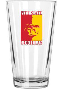Pitt State Gorillas 17oz Color Logo Mixing Pint Glass