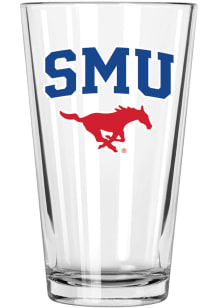 SMU Mustangs 17oz Color Logo Mixing Pint Glass