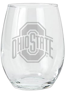 Ohio State Buckeyes 15oz Etched Stemless Wine Glass