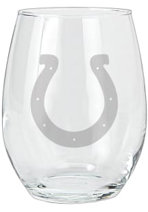 Indianapolis Colts 15oz Etched Stemless Wine Glass