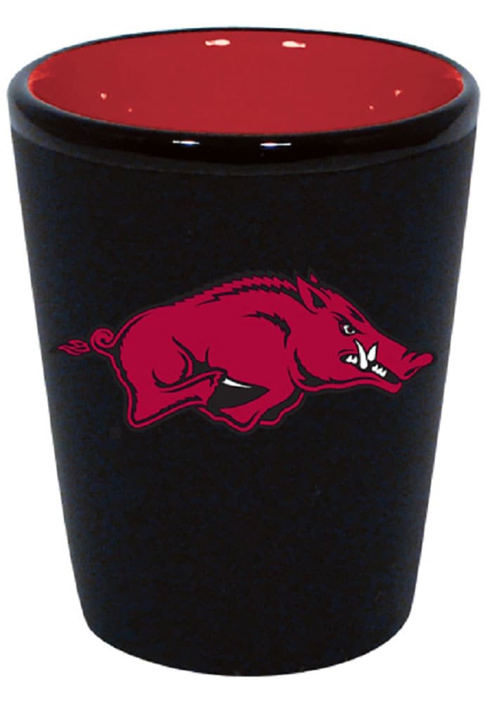 Alumni Hall Razorbacks, Arkansas Matte Black Shot Glass, Alumni Hall