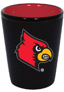 Louisville Cardinals 2oz Matte Black Shot Glass