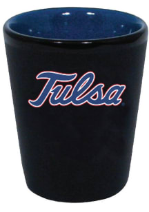 Tulsa Golden Hurricane 2oz Matte Black Shot Glass