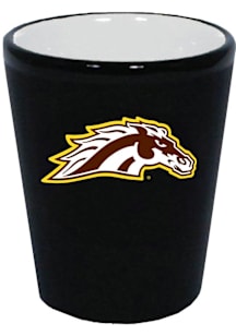 Western Michigan Broncos 2oz Matte Black Shot Glass
