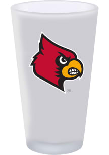 Louisville Cardinals 16oz White Frosted Pint Glass