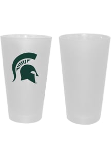 Michigan State Spartans 16oz White Frosted Pint Glass