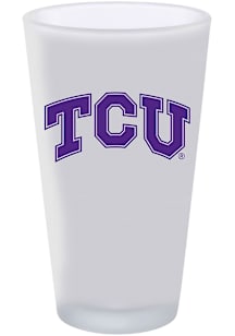 TCU Horned Frogs 16oz White Frosted Pint Glass - White