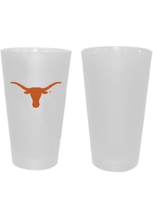 Texas Longhorns 16oz White Frosted Pint Glass
