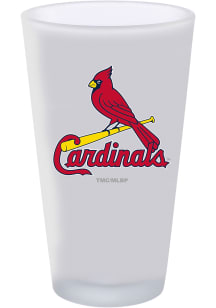 St Louis Cardinals 16oz White Frosted Pint Glass