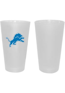 Detroit Lions 16oz White Frosted Pint Glass
