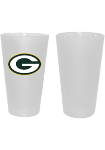 Green Bay Packers 16oz White Frosted Pint Glass