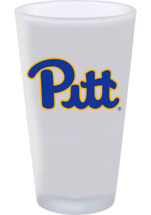 Pitt Panthers 16oz White Frosted Pint Glass