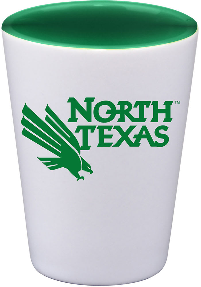 North Texas Mean Green 2oz Inner Color Shot Glass