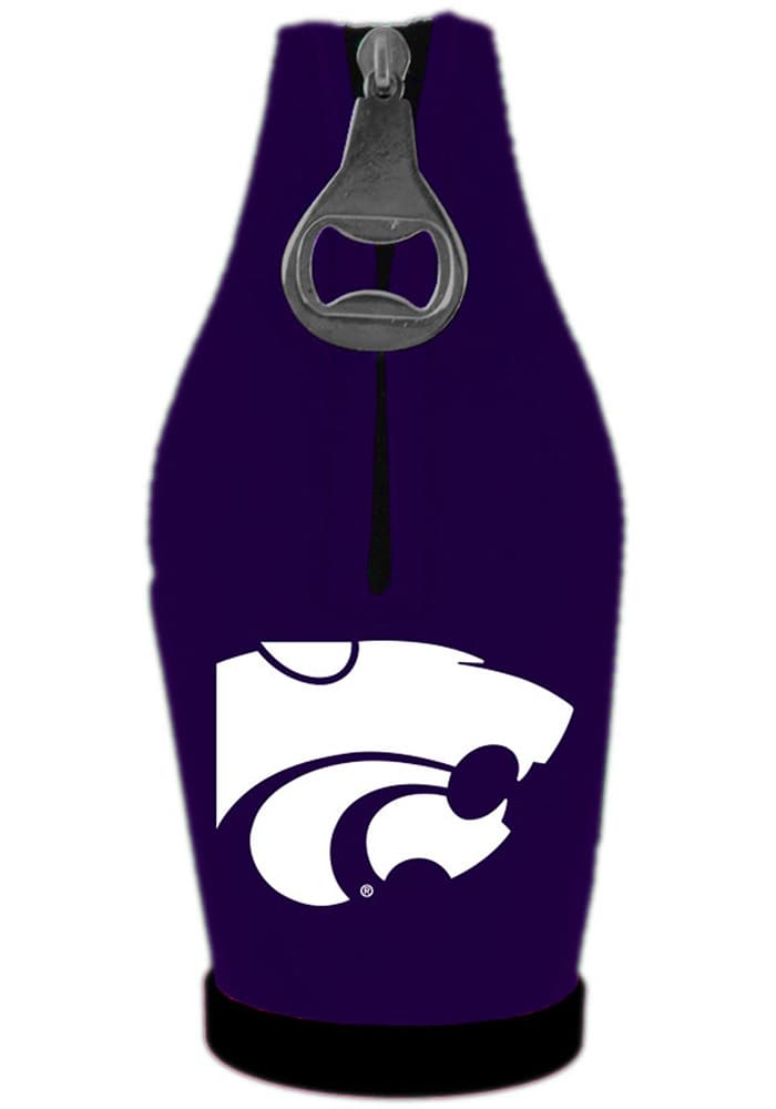 Kansas State Wildcats 1/2 Liter Water Soda Bottle Koozie Cooler Clip  University