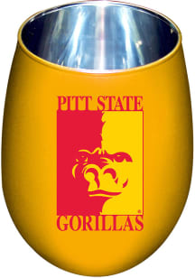 Pitt State Gorillas 12oz Stainless Steel Stainless Steel Stemless