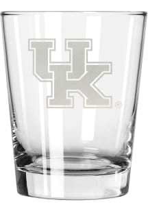 Kentucky Wildcats etched Rock Glass