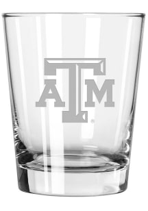 Texas A&amp;M Aggies etched Rock Glass