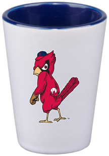 St Louis Cardinals 2oz Cooperstown Pitching Bird Logo Shot Glass